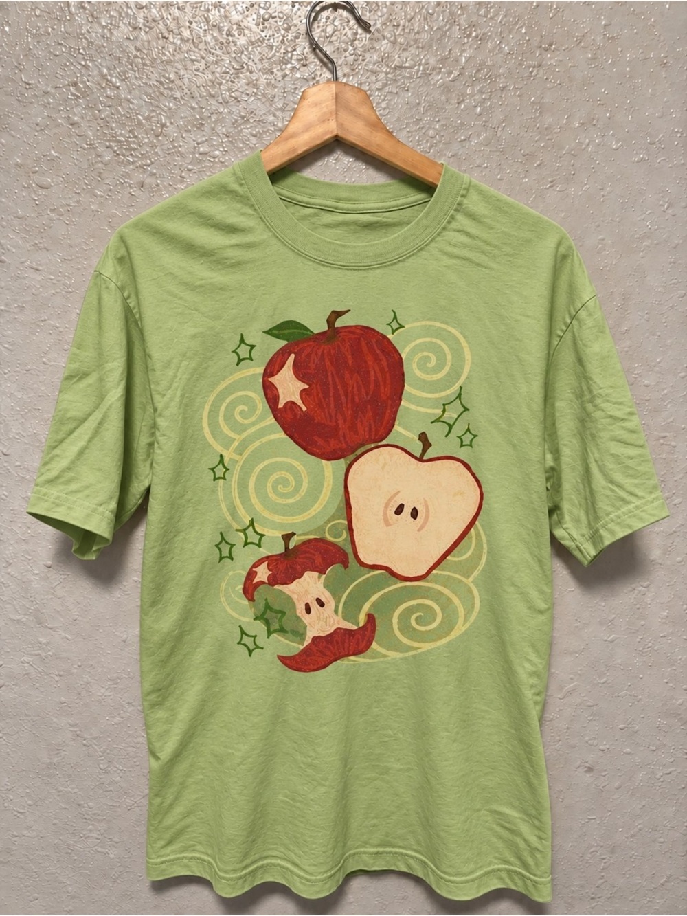 Apple Core Graphic T-Shirt Kiwi Green Unisex